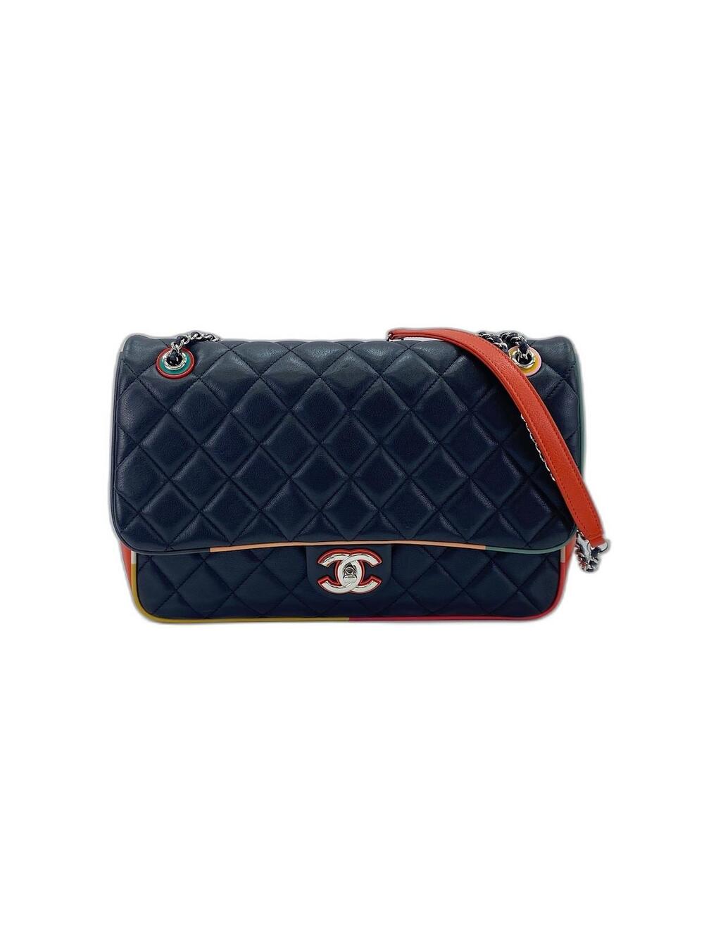 Auth Chanel Shoulder Bag Leather Black #311435C24B